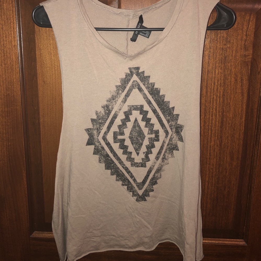 Forever 21 brown muscle tee